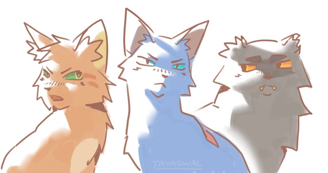 Огнезвезд, Синяя Звезда и Щербатая
© jayadwal
#KV_ZZ_ART