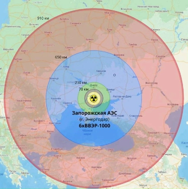 На Запорожской АЭС существует риск ядерной аварии из-з...