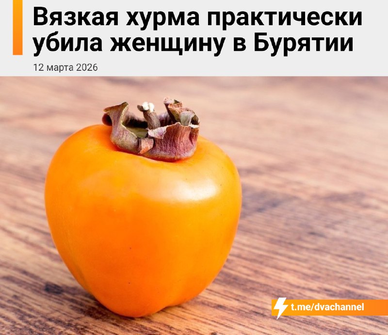 В Бурятии женщина чуть не умерла из-за обычной хурмы — фрукт два месяца находился в кишечнике, слипс