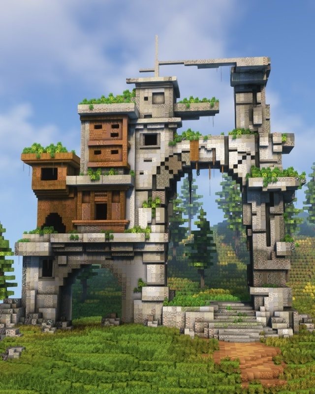 Разрушенный монумент в лесу!🌿
Хотели бы такую структ?...