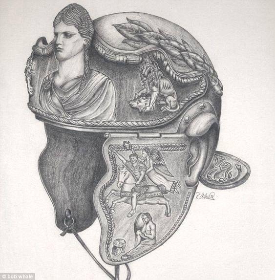 Римский шлем.
Нaчaло эпохи Империи. Применялся в кавал...