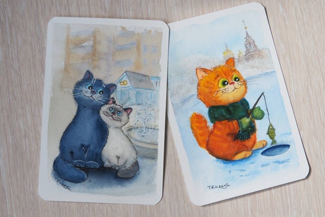 Кто еще не видел раменских котиков?
Местная художница...