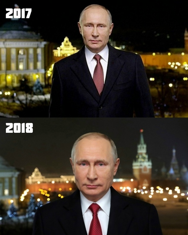 Как менялся Владимир Путин за 20 лет новогодних обращен...