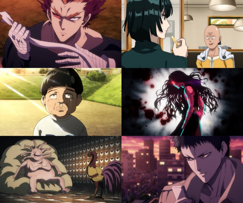 ?Кадры ко 2 серии 3 сезона аниме «Ванпанчмен»
Выйдет 19 октября. Всего будет 12 серий. Студия анима