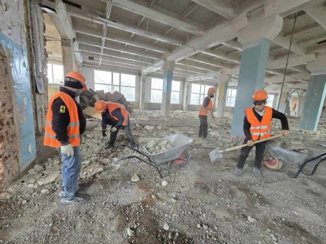 Ход работ по капремонту второго корпуса Можайского те?...