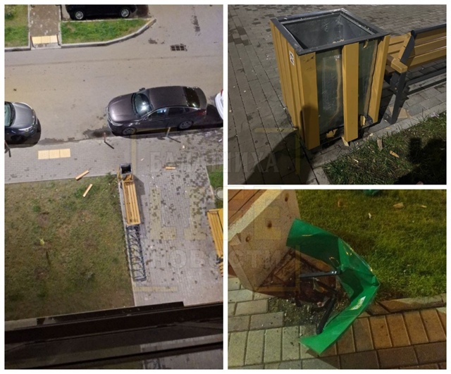 Вчера вечером в Железнодорожном кто-то взрывал урны пе...