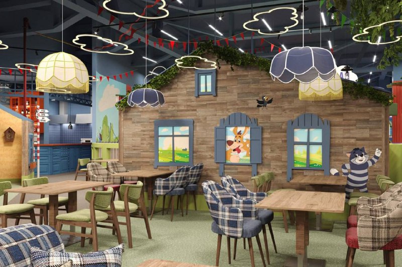 Что: в Домодедово открыли семейное кафе по ПРОСТОКВАШИНО!
Внутри всё мультяшное, в стиле мультсериа