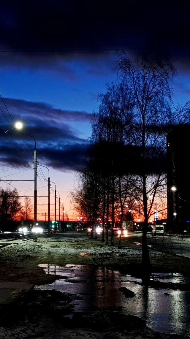 Морозный закат