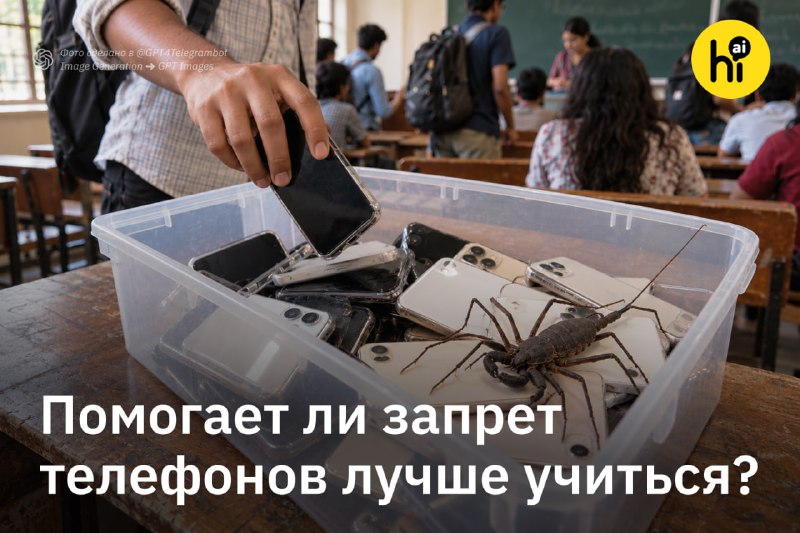 📱 Запрет телефонов на занятиях повысил оценки студентов — но несильно
Ученые из США, Индии и Дании