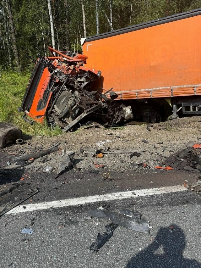 авария на трассе Р-132 возле деревни Бабино Гусь-Хрустал...