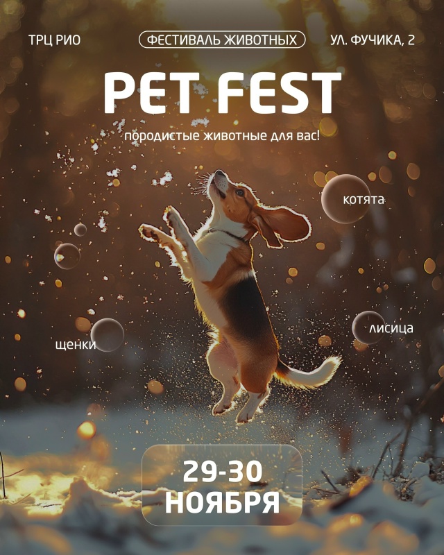 📆29-30 ноября Фестиваль животных в РИО
Добро пожаловат?...