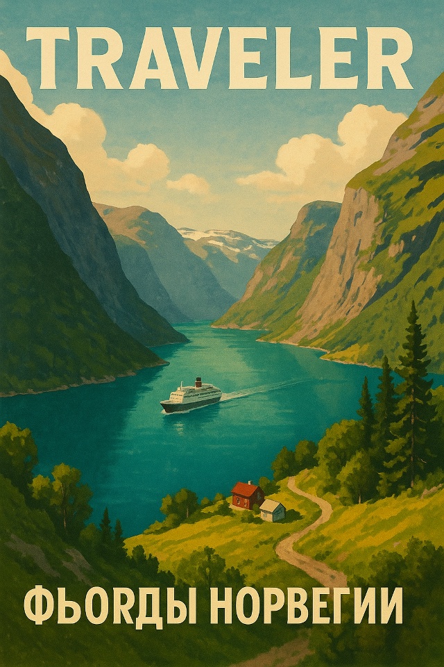 🌍 Фьорды Норвегии
Величественные склоны, покрытые ту...