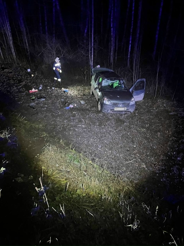 На трассе Кунгур – Соликамск иномарка опрокинулась в ?...