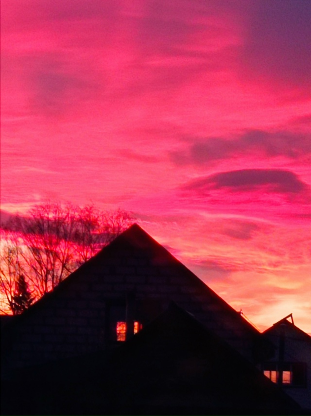 Закат в Чишмах 15-го ноября