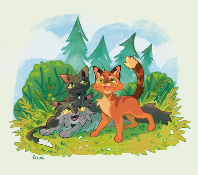 Огонёк, Клубок и Горелый — редрав
© foxiei
#KV_ZZ_ART