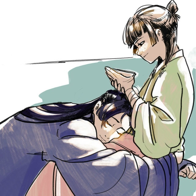 #Kusuriya_no_Hitorigoto / Монолог в аптечной лавке
Art: vinniee_art
(Дз?...