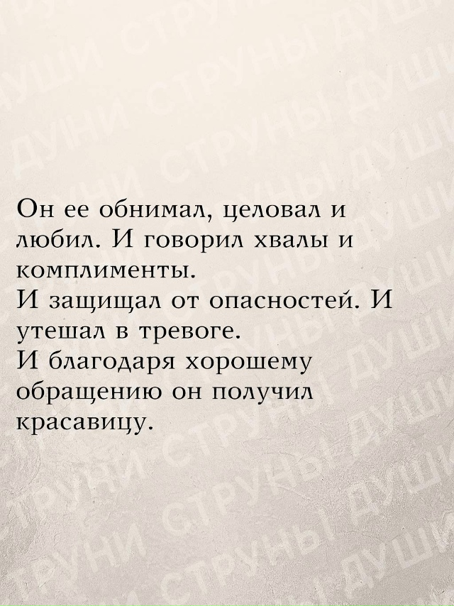 Счастливая жена — заслуга мудрого мужа. ❤