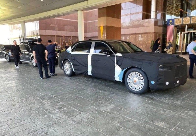 Автомобиль Си Цзиньпина накрыли специальным чехлом для поездок по Индии.
Так машину решили защитит