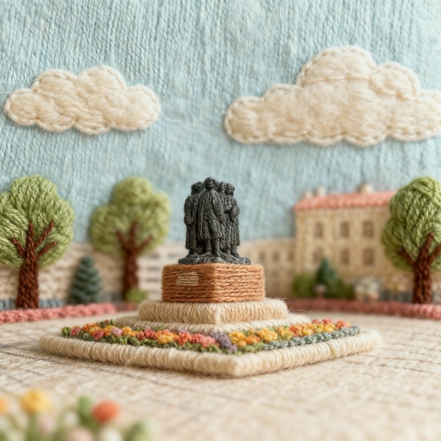 Уютный вязаный город 😍