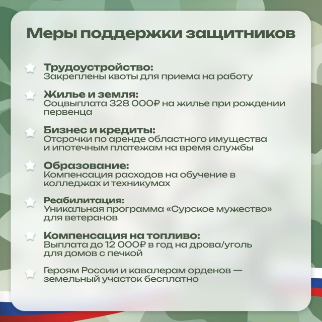 Поддержка защитников Отечества и их семей в Пензенско?...
