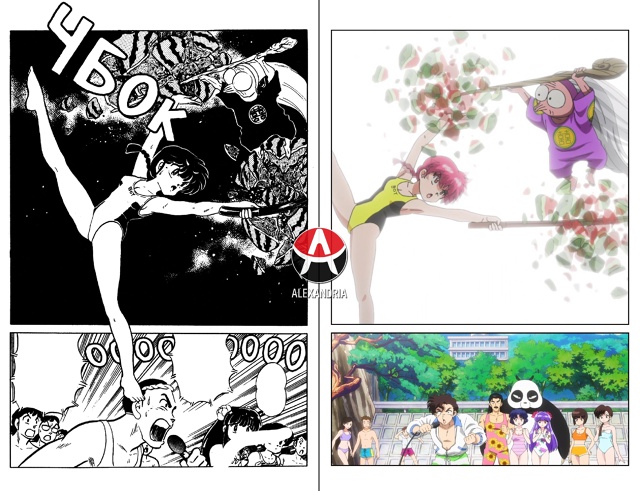 ❤ Сравниваем «Ранма 1/2»: манга х 4 серия 2 сезона ремейк?...