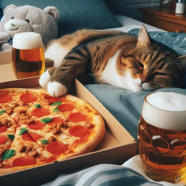 Сегодня отмечается Дeнь пивa и пиццы.
С ужином определи...