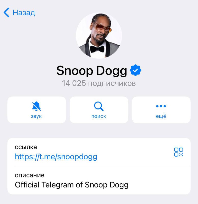 😳 Снуп Догг завёл свой Telegram-канал
Ждём концерт в Лужниках