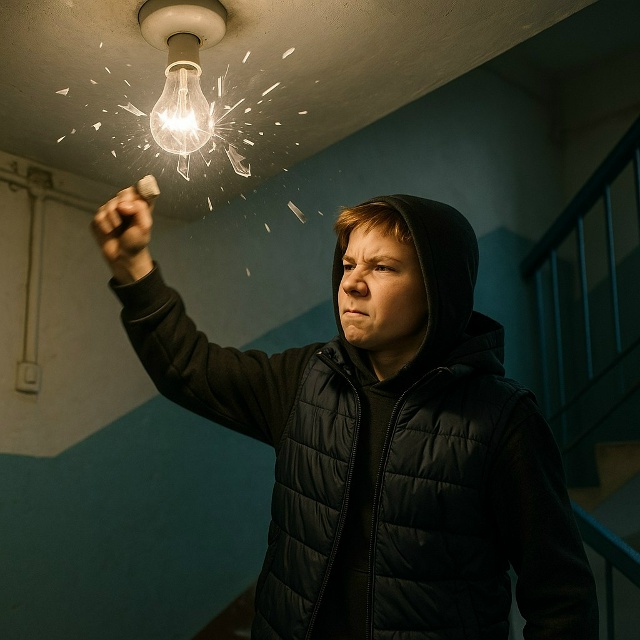 👉За разбитую лампочку в подъезде может грозить уголо?...