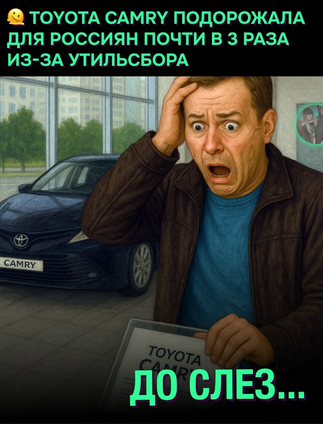 😳 Toyota Camry теперь за 7 миллионов — россияне будут переп?...