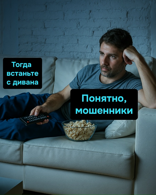 С дивана видно, что всё это обман!