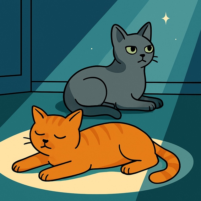 Коты обожают лежать в солнечных пятнах не только из-за ...