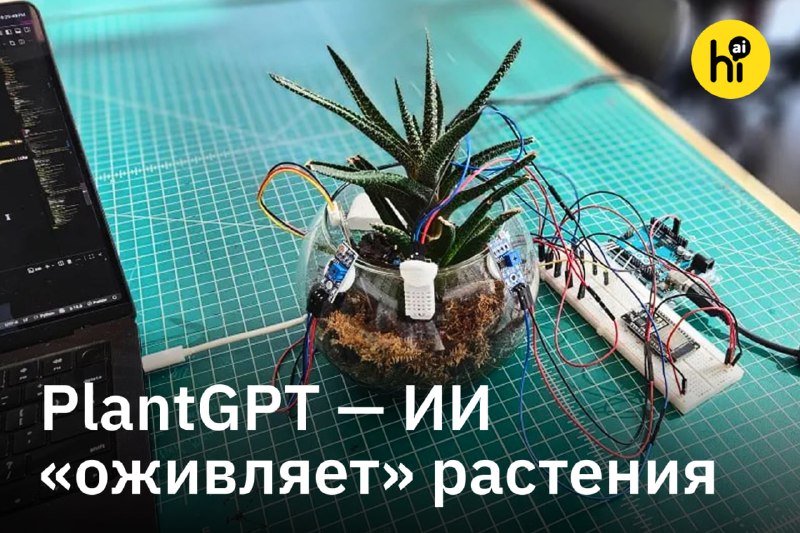 ❤️ ИИ «оживляет» комнатные растения
Студенты из Коллелджа Спэлман в Атланте создали ИИ-гаджет, кото
