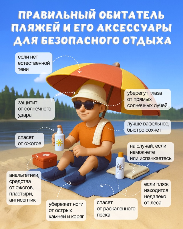 🏖🩳 Что взять с собой на пляж для комфортного отдыха у...