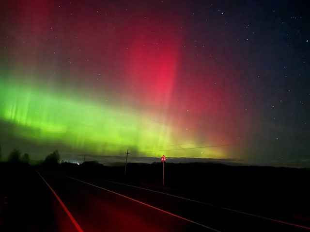 Ярославскую область вновь накрыло Северное сияние ❤️