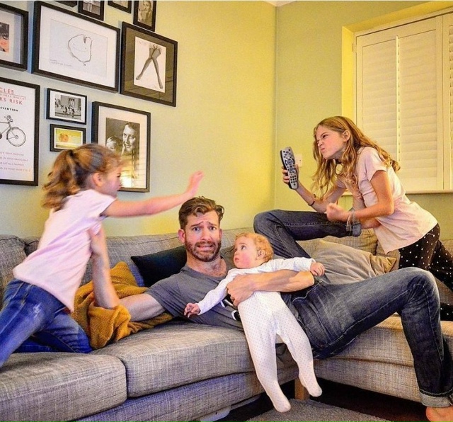 Быть многодетным отцом на карантине - это ну очень весе...