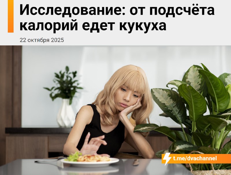 Постоянный подсчёт калорий может свести с ума, показало исследование
Когда человек всё время контро