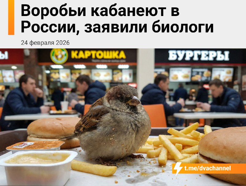 ❗️Знаете, я и сам своего рода воробей: российские воробьи жёстко кабанеют — об этом сообщают биологи