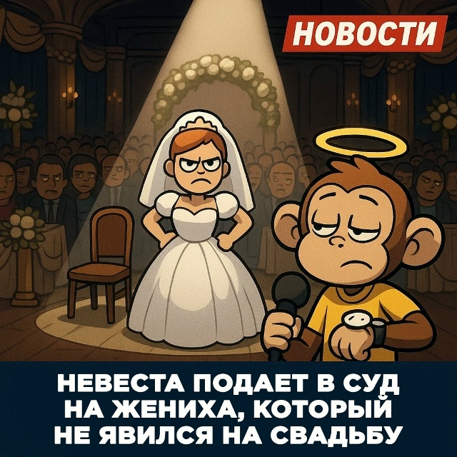 Безумные приколы
Сбежавшая невеста — это романтическ?...