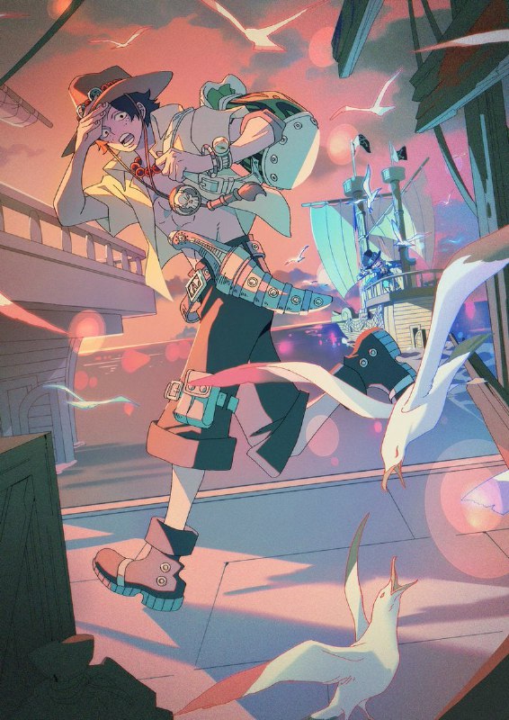 🎉Новая официальная иллюстрация ко дню рождения Эйса