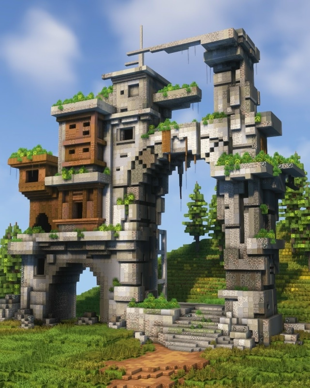 Разрушенный монумент в лесу!🌿
Хотели бы такую структ?...