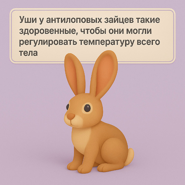 Заяц с «кондиционерами» вместо ушей
Антилоповые зайц?...