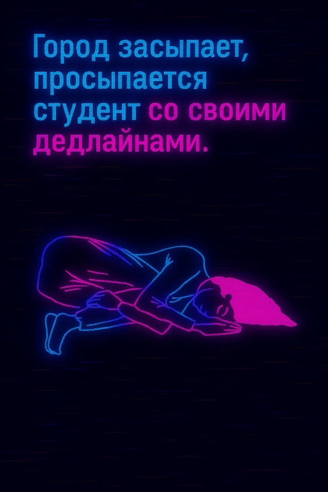 Студенческий циркадный ритм: от дедлайна к дедлайну