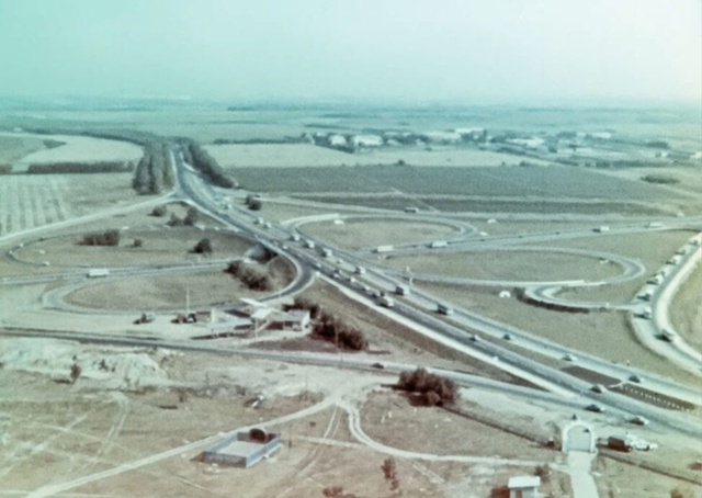 1967 год. Дорожная развязка Каширского шоссе и МКАД
Сель...