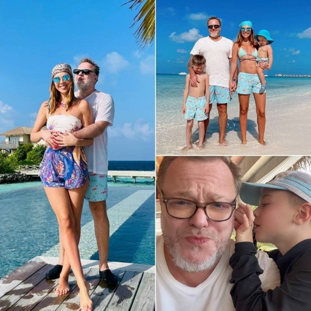 Очаровательное семейство Пресняковых на Мальдивах 😊?...