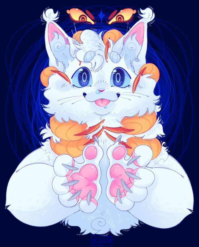 Снежок.
Котёнок Горностайки и Безуха, родившийся глухи...