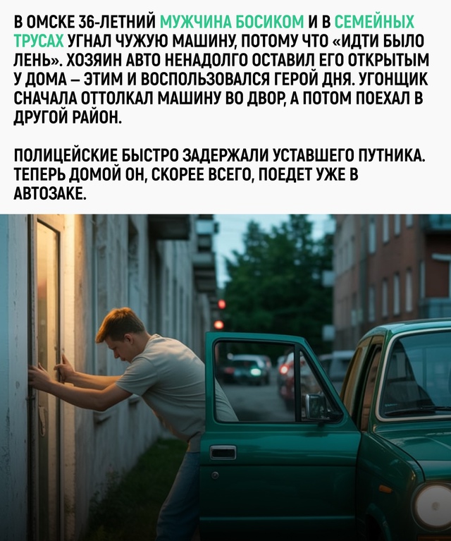 У нас даже преступления совершаются не из жадности, а о...