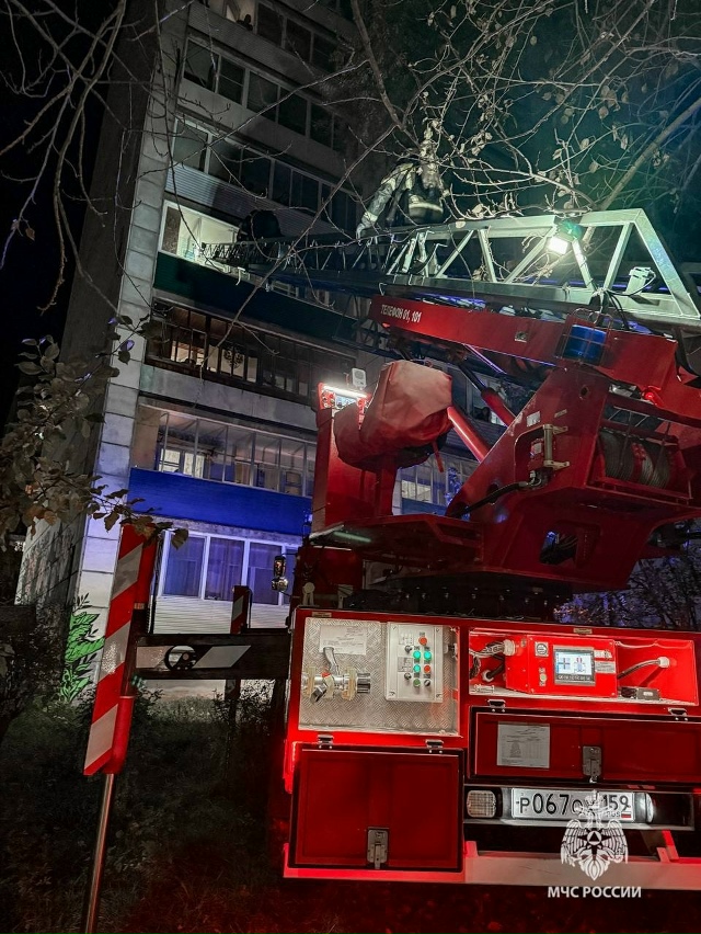 Пермском крае огнеборцы МЧС России спасли 7 детей и 6 вз...