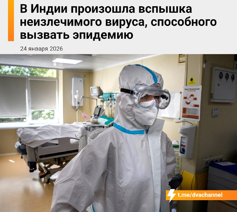 ⚡️В Индии обнаружили вспышку смертельного вируса Нипах, от которого нет лекарства
Только за эту нед