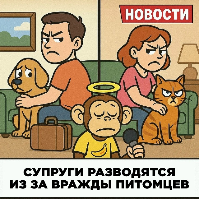 Безумные приколы
Люди не редко разводятся из-за измен ?...