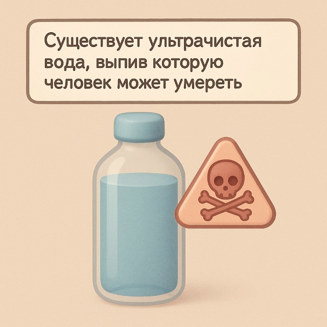 💧 Смертельно чистая вода
Существует ультрачистая во?...